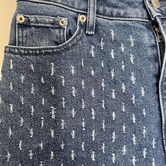 Hollister Social Tourist Jeans Women’s 27 Blue Ultra High Rise Straight Distress - Picture 6 of 13